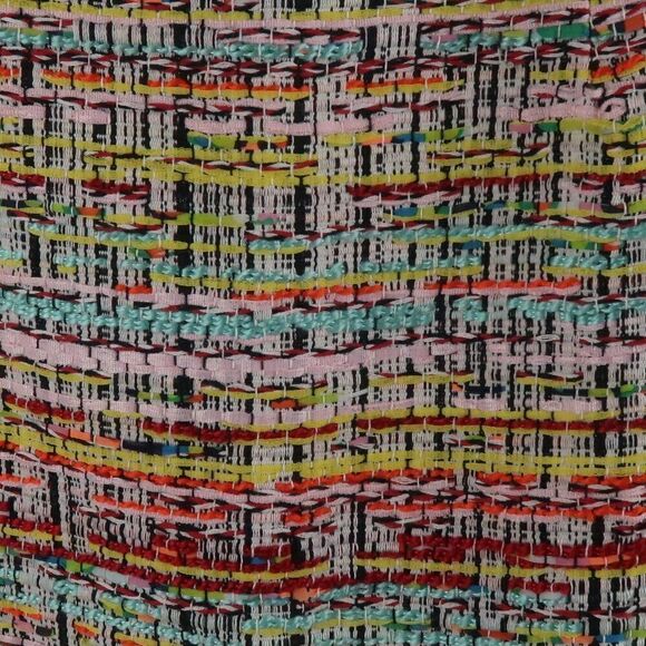 FOREVER 21 MULTI COLOR WOVEN  TWEED MINI SKIRT WITH FRINGE SIZE 2X LINED NWT - Picture 5 of 9